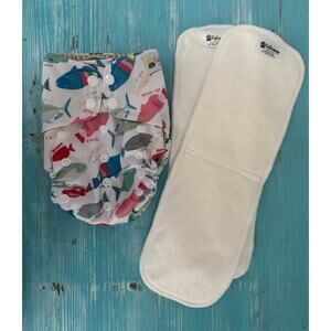 Kaleimamo Hawaii Kaiapa Paʻa (All-in-One Diaper) Kū i Ke Koʻa Print